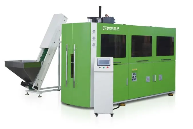 6500BPH उच्च गति 4 गुहा स्वचालित पानी का रस बोतल उड़ाने की मशीन